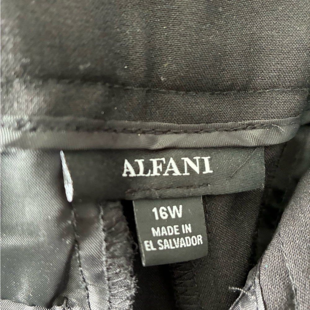Alfani Black Women's Dress Pants with Waistband Detail